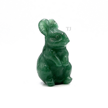 Cargar imagen en el visor de la galería, aventurine rabbit figurine
