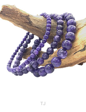 将图片加载到图库查看器，Charoite bead bracelet
