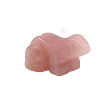 Load image into Gallery viewer, Rose Quartz frog figurine
