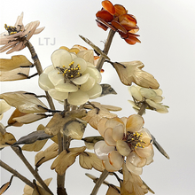 Cargar imagen en el visor de la galería, Semi-precious gemstones tree (carnelian, rose quartz and jade)
