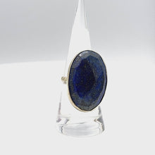 Load and play video in Gallery viewer, Lapis Lazuli oval shaped sterling silver
