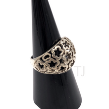 Load image into Gallery viewer, Floral kanote sterling silver ring
