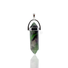 Load image into Gallery viewer, Rainbow Fluorite point pendant 
