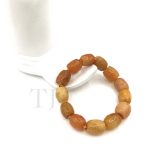 Load image into Gallery viewer, Burmese Yellow Jade Bracelet with elastic string
