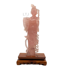 Load image into Gallery viewer, Rose Quartz sculpture from Qing Dynasty
