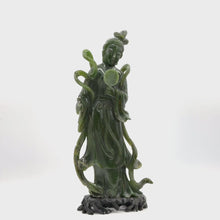 Load and play video in Gallery viewer, Spinach Jade Carving 
