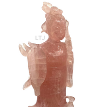 Load image into Gallery viewer, Rose Quartz sculpture from Qing Dynasty
