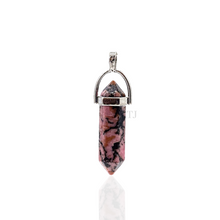 Load image into Gallery viewer, Rhodonite point pendant 
