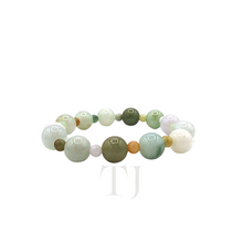 Загрузить изображение в средство просмотра галереи, Jade Bracelet with multi-colored small jade beads
