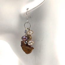 Load image into Gallery viewer, Fresh water pearl earrings in sterling silver
