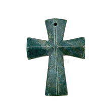 将图片加载到图库查看器，Bloodstone cross pendant
