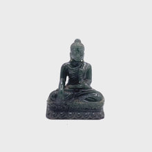 Load and play video in Gallery viewer, Natural Burmese Dark Green Jade Buddha Statue
