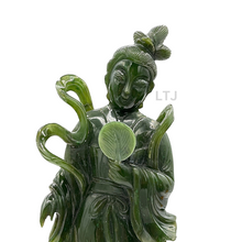 Load image into Gallery viewer, Spinach Jade Carving 
