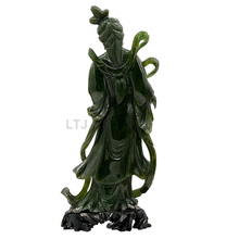 Load image into Gallery viewer, Spinach Jade Carving 
