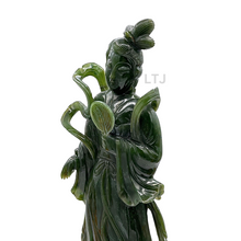 Load image into Gallery viewer, Spinach Jade Carving 
