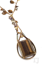 Load image into Gallery viewer, Yellow Tiger&#39;s Eye Necklace
