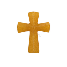 将图片加载到图库查看器，Yellow Jade cross pendant
