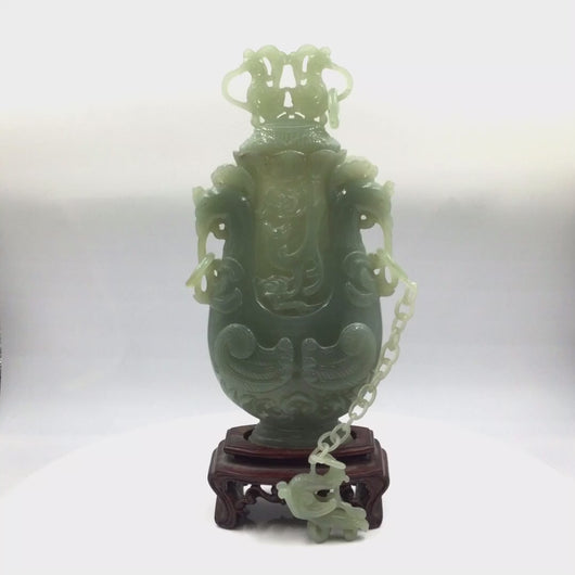 360 video of Antique Jade Incense Burner 