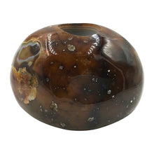 Load image into Gallery viewer, Side view of Agate Candle Holder
