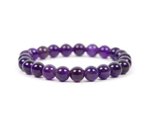 Load image into Gallery viewer, Amethyst Bead Bracelet
