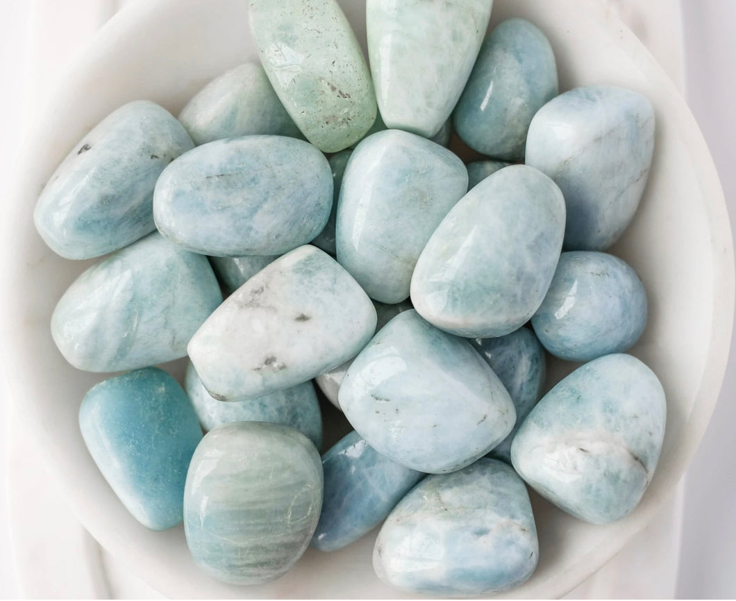 Aquamarine Tumbled Stones