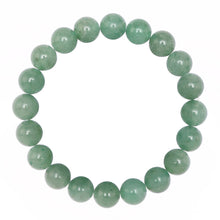 Load image into Gallery viewer, Aventurine 10 mm bead sized bracelet with elastic string
