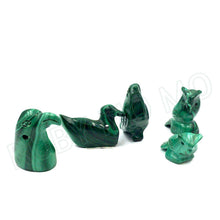 Загрузить изображение в средство просмотра галереи, Hand-Carved Malachite Birds Figurines
