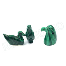 Загрузить изображение в средство просмотра галереи, Hand-Carved Malachite Birds Figurines
