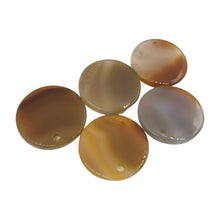 将图片加载到图库查看器，Five Carnelian Circle pendants
