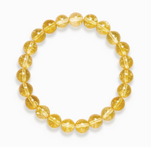 将图片加载到图库查看器，Citrine bead bracelet with elastic string
