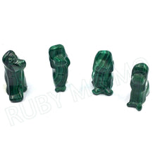 Загрузить изображение в средство просмотра галереи, Hand-Carved Malachite Dog &amp; Cat Figurine
