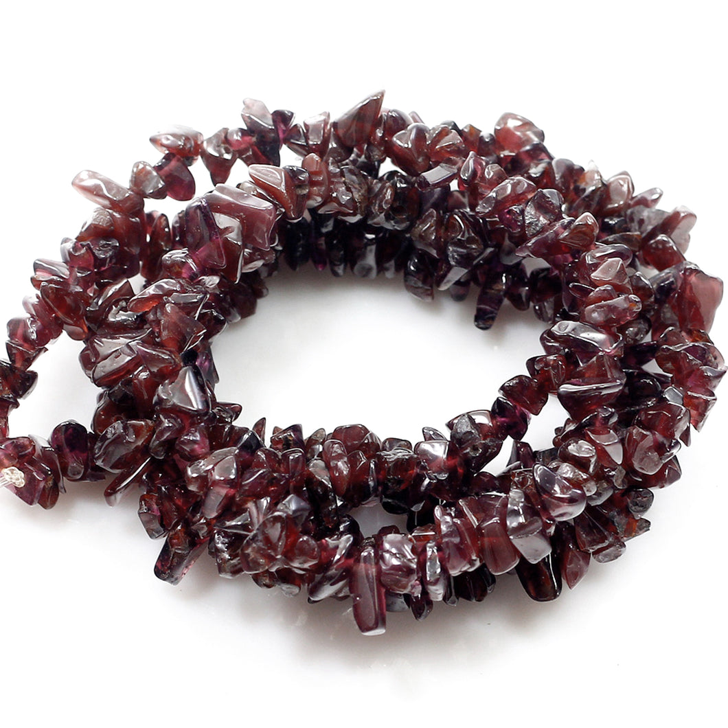 Garnet Chip Necklace