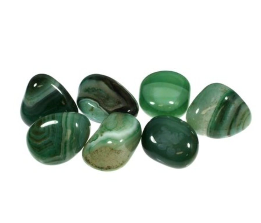 Green Agate Tumbled