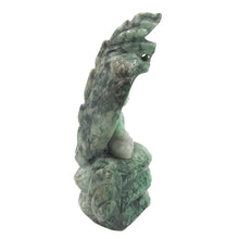 Load image into Gallery viewer, Hand-Carved Burmese Jade Buddha Meditating on Snake Statue
