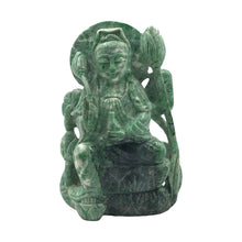Загрузить изображение в средство просмотра галереи, Hand-Carved Burmese Green Jade Quan Yin Statue
