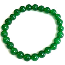 Cargar imagen en el visor de la galería, Dyed jade bead bracelet, 8 mm bead size
