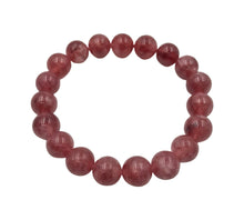 Загрузить изображение в средство просмотра галереи, Strawberry Quartz Bracelet (Color Enhanced)
