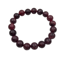 Load image into Gallery viewer, Garnet (Color enhanced) bracelet with elastic string
