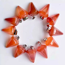 Load image into Gallery viewer, A bunch of Carnelian Pendulum Pendants
