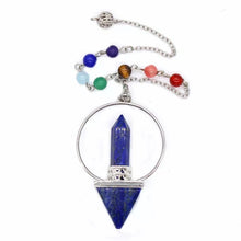 Load image into Gallery viewer, Lapis Lazuli  Hexagon Pendulum
