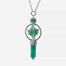 Cargar imagen en el visor de la galería, Green Aventurine Merkaba Point Pendant
