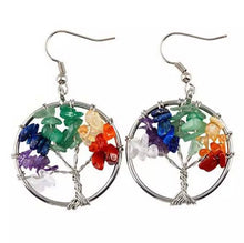 Load image into Gallery viewer, Multi Gemstone  Earring (Tree of Life)
