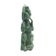 Загрузить изображение в средство просмотра галереи, Hand-Carved Burmese Green Jade Quan Yin Statue
