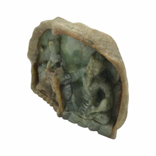 Load image into Gallery viewer, Hand-Carved Burmese Green Jade "Dome of Metta" Statue
