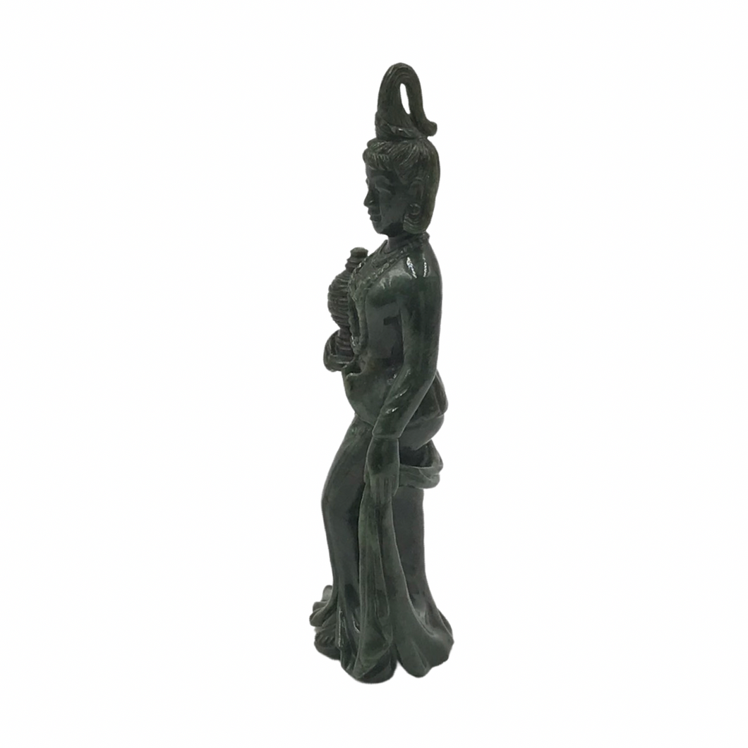 Jade Carving of an Exquisite Burmese Princess