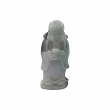 Cargar imagen en el visor de la galería, Hand-Carved Burmese Green Jade Four Sages of Prosperity Statues
