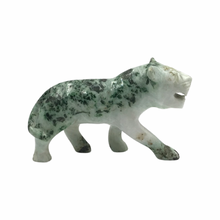 Cargar imagen en el visor de la galería, Hand-Carved Burmese Jade Tiger Sculpture
