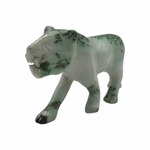 Cargar imagen en el visor de la galería, Hand-Carved Burmese Jade Tiger Sculpture
