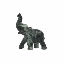 Load image into Gallery viewer, Hand-Carved Burmese Jade Elephant Figurines
