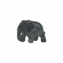 Load image into Gallery viewer, Hand-Carved Burmese Jade Elephant Figurines
